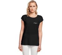 Merchcode Damen T-Shirt, 100% Baumwolle, Black, XS