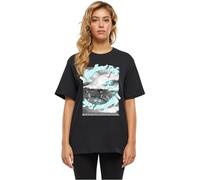 MERCHCODE Damen T-Shirt Bambi Woodland Tale - Oversize Fit, Disney-Print, 100% Baumwolle, Rundhals, Kurzarm, Streetwear Look