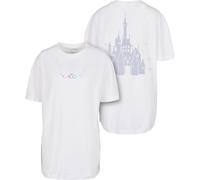 Merchcode Damen T-Shirt Ladies Disney 100 Castle Tee White-4XL