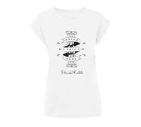 Merchcode Damen T-Shirt Ladies Frida Kahlo - Dolor Arte Amor T-Shirt, Loose Fit, Cotton 100%, S