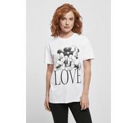 Merchcode Damen T-Shirt Ladies Minnie Loves Mickey Tee Pink Marshmallow-XXL