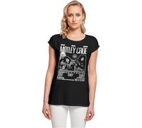 Merchcode Damen T-Shirt Ladies Motley Crue - Tokyo Shout Extended Shoulder Tee, Loose Fit, Cotton 100%, 5XL