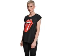 Merchcode Female Shirt Ladies Rolling Stones Tongue Tee Black-4XL
