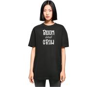Merchcode Damen T-Shirt Ladies Spring - Bloom and Grow Oversized Boyfriend Tee, Oversized Fit, Cotton 100 Percent, XXL