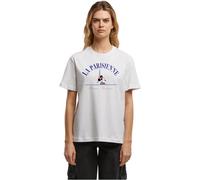 Merchcode T-Shirt Minnie La Parisienne MC1264 – Oversize Fit, Disney-Print, 100% Baumwolle – Weiß M
