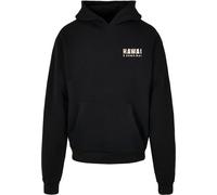 Kapuzenpullover MERCHCODE "Merchcode Hawai Oversized Hoody", Herren, Gr. S, schwarz, 100% Baumwolle, mehrfarbig, oversize, ohne Ausschnitt, Pullover Kapuzenpullover (28242916-S) schwarz