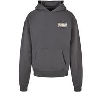 Kapuzenpullover MERCHCODE "Merchcode Hawai Oversized Hoody", Herren, Gr. L, magnet, 100% Baumwolle, mehrfarbig, oversize, ohne Ausschnitt, Pullover Kapuzenpullover (87294426-L) magnet