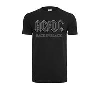 Merchcode ACDC Back In Black Tee Männer in Gr. XXL in Schwarz