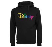 Merchcode Hoodie Disney Rainbow Logo EMB Hoody Black-XS
