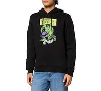 MERCHCODE Herren Hulk Crunch Kapuzenpullover, Black, S