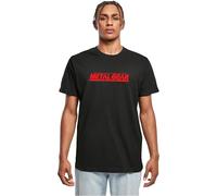 Merchcode Herren Mc1030-metal Gear Solid Logo Tee T-Shirt, Schwarz, M EU