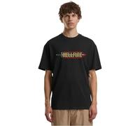 MERCHCODE Herren Mc1469-stranger Things Hawkins High Club Loose Tee T-Shirt, Schwarz, M EU
