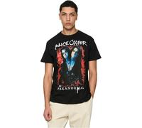Merchcode Alice Cooper Paranormal Splatter Adult Black Tee in Gr. M in Schwarz