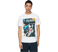 Merchcode Herren Mc854-marvel Comics Venom Cover Tee T-Shirt, Weiß, L EU