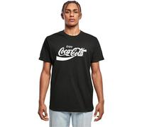 T-Shirt MERCHCODE "Merchcode Herren Coca Cola Logo Tee", Herren, Gr. XL, schwarz, 100% Baumwolle, unifarben, normal, Rundhals, Shirts T-Shirt (43965717-XL) schwarz