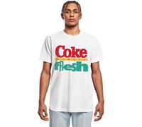 Merchcode Coca Cola 90's Logo Tee in Gr. S in Weiß