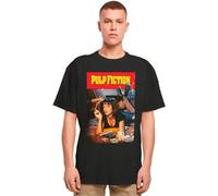 Merchcode Herren T-Shirt Pulp Fiction Poster Oversize Tee, Oversized Fit, Baumwolle 100%, XL