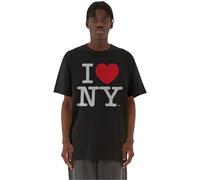 MERCHCODE Herren Mc933-i Love Ny Oversize Tee T-Shirt, Schwarz, 3XL EU