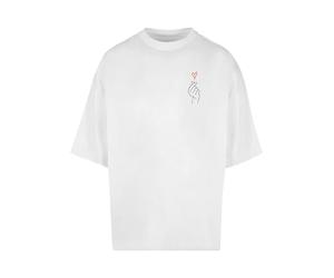 Merchcode Herren Mp0007485-k Heart Huge Tee T-Shirt, Weiß, 4XL EU
