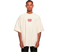 Merchcode Männlich Ohne Kragen T-Shirt, Weiß, 5XL