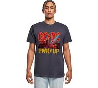 Merchcode Herren Mp5011702-acdc Pwrup Stage Lights T-Shirt, Navy, 4XL EU