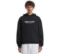 Merchcode Herren Stranger Things Mindflayer Fluffy Hoody - Loose Fit Kapuzenpullover mit weich angerautem Fleece innen, Kängurutasche, Frontschriftzug & großem Backprint, Schwarz, XXL
