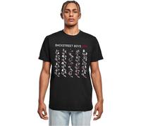 Merchcode Herren T-Shirt Backstreet Boys DNA - Kurzarm, Rundhals, Regular Fit, 100% Baumwolle, 2XL