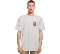 Merchcode Männlich Ohne Kragen T-Shirt, Grau, 5XL