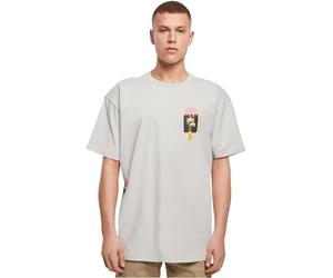 Merchcode Männlich Ohne Kragen T-Shirt, Grau, M