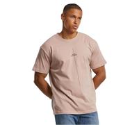 Merchcode Männlich Ohne Kragen T-Shirt, Rosa, XL