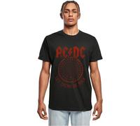 Merchcode Kurzarm-T-Shirt ACDC Let There Be Rock Schwarz Größe L
