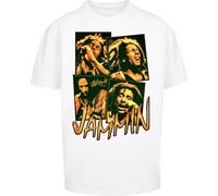Merchcode Men's MC1100-Bob Marley Jammin Live Oversize Tee T-Shirt, White, XL
