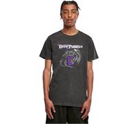 Merchcode T-Shirt Herren MC1120 Deep Purple Dragon Acid Wash – Schwarz L