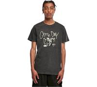 Merchcode Men's MC1144-Green Day Collage Acid Tee T-Shirt, Black, L