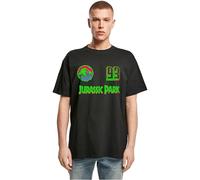 Merchcode Men's MC1175-Jurassic Park Oversize Tee T-Shirt, Black, S
