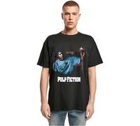 Merchcode Men's MC1229-Pulp Fiction Wallet Oversize Tee T-Shirt, Black, S