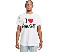 Merchcode Men's MC894-Coca Cola I Love Coke Tee T-Shirt, White, XL
