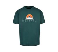 Merchcode Men's MP0004141-Montana X Heavy Oversize Tee-BY102 T-Shirt, Bottlegreen, M