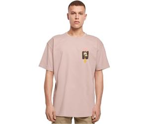 Merchcode Men's MP0006896-Summer-Icecream Heavy Oversize Tee T-Shirt, duskrose, S