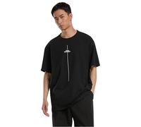 Merchcode Men's MP0006978-Think Different Heavy Oversized Tee T-Shirt, Black, 4XL