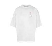 Merchcode Men's MP0007485-K Heart Huge Tee T-Shirt, White, S