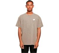 Merchcode Men's MP0008453-Love In The Air Acid Washed Heavy Oversize Tee T-Shirt, darkkhaki, M