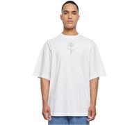 Merchcode Men's MP5000626-Spring-Rose HugeSpring-Rose Huge Tee T-Shirt, White, S