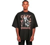 Merchcode Men's MP501332-Ozzy Osbourne-Pink Bat Huge Tee T-Shirt, Black, XL