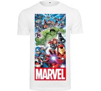 Merchcode T-Shirt Avengers Allstars Team Tee White-S
