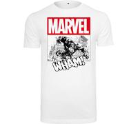 Merchcode T-Shirt Avengers Smashing Hulk Tee White-S