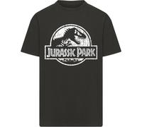 Merchcode T-Shirt Jurassic Park Distressed Logo Oversize Tee MC1166 Black-4XL