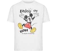 Merchcode T-Shirt Mickey Mouse Enjoy The Now Tee MC1272 White-L