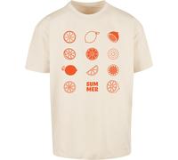 T-Shirt MERCHCODE "Merchcode Summer - Citrus Heavy Oversize Tee", Jungen, Gr. M, sand, 100% Baumwolle, bedruckt, oversize, Rundhals, Shirts T-Shirt (73924355-M) sand