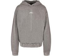 Merchcode Think Different Acid Washed Oversize Hoody MP5012706 Asphalt-3XL